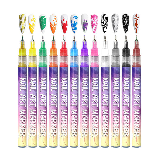 Nail Art Markers | Fine Tip Pens for Home Manicure