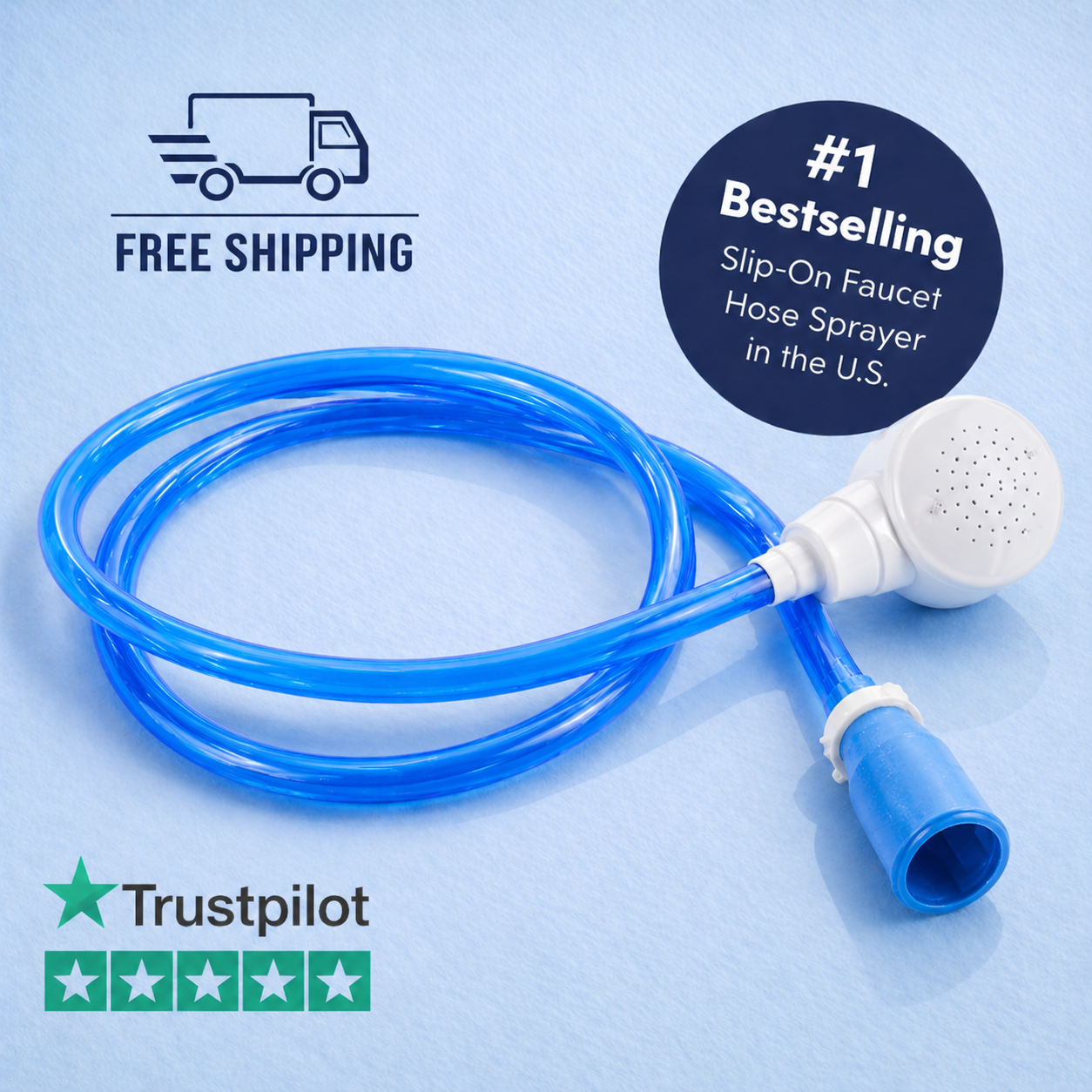 FlexFlow | The Slip-On Tub Hose