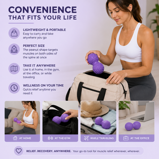 Knotiq | The Peanut Massage Roller