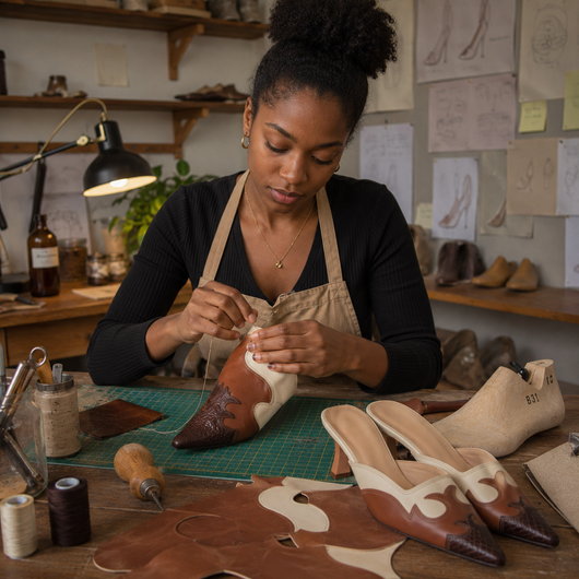 Hand-Cut Western Heels