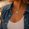 Mini Belt Buckle Initial Necklace