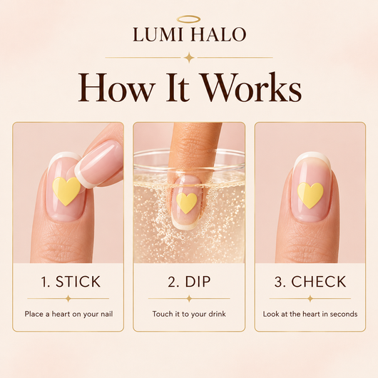 Lumi Halo – Drink Check Nail Stickers