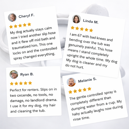 FlexFlow | The Slip-On Tub Hose