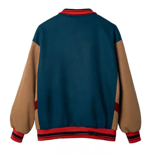 Retro 80s Varsity Zip Jacket