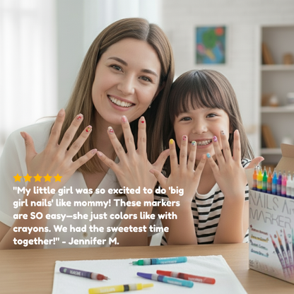 Nail Art Markers | Fine Tip Pens for Home Manicure