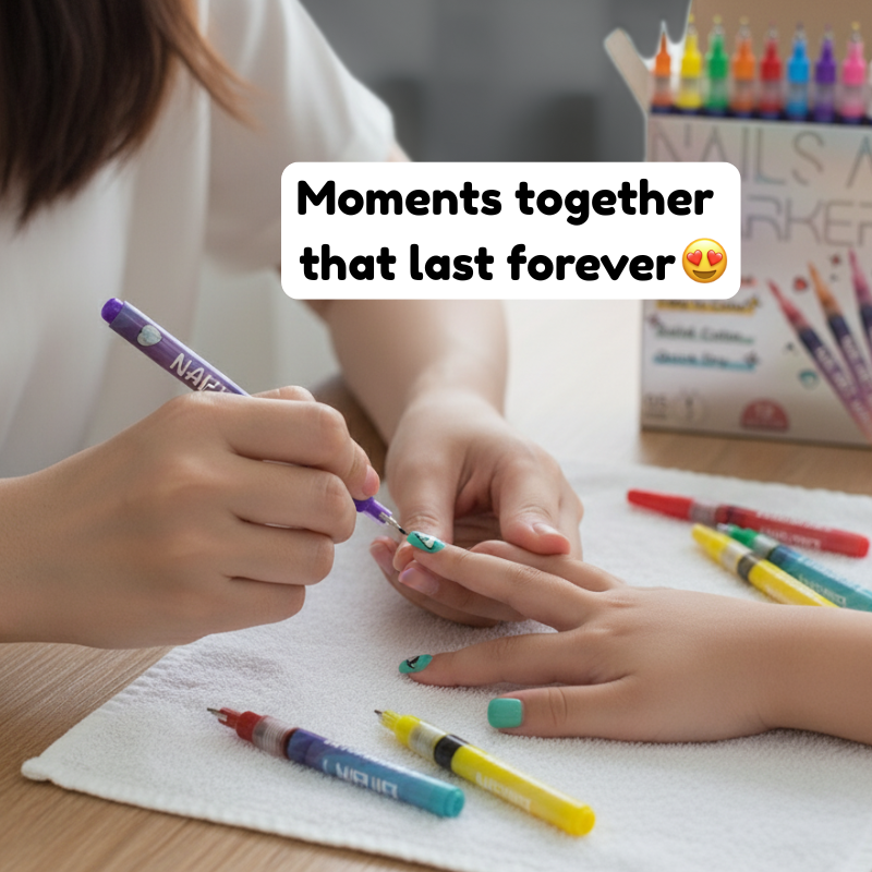 Nail Art Markers | Fine Tip Pens for Home Manicure