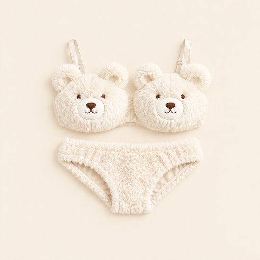 Cuddle Set – Fuzzy Plush Bra & Panty Set