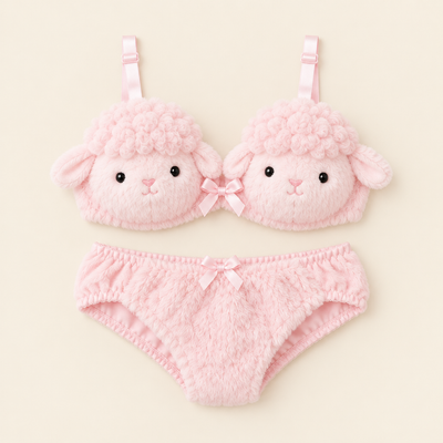 Cuddle Set – Fuzzy Plush Bra & Panty Set