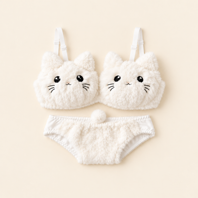 Cuddle Set – Fuzzy Plush Bra & Panty Set