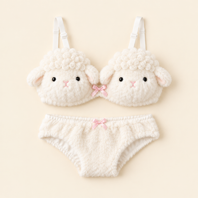 Cuddle Set – Fuzzy Plush Bra & Panty Set