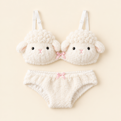 Cuddle Set – Fuzzy Plush Bra & Panty Set